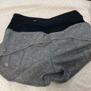 Grey lululemon shorts